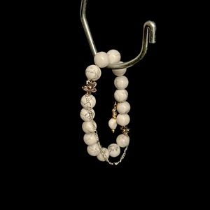White Howlite bracelet is a stone of infinite patience.